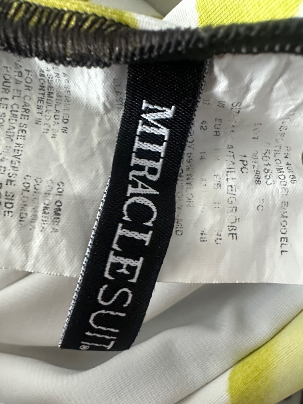 Women’s Miraclesuit Bathing Suit Size 12 resort vacation cruise boating - Picture 6 of 7